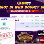 LESTI77 JACKPOT SLOT Wild Bounty Showdown Rp72.000.000,- LUNAS